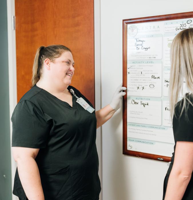 two nurses in hospital