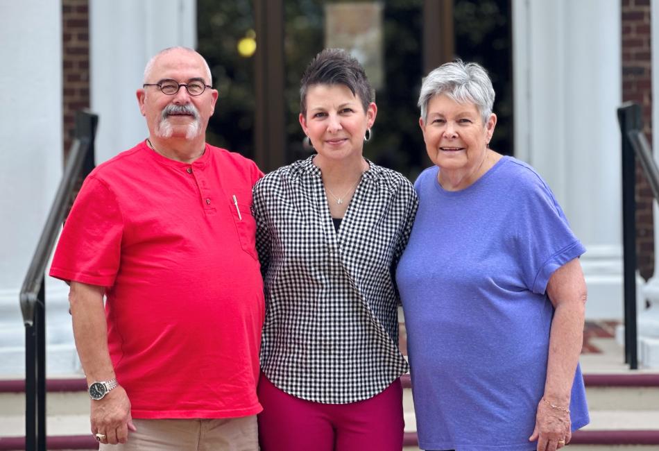 Donald Martin, Tina Roark, and Linda Martin